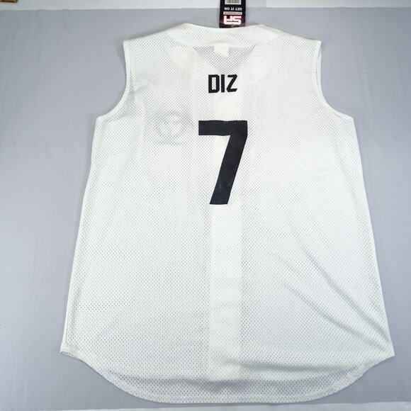 Vintage 90s‎ Southern Athletic Baseball Softball Biohazard Jersey DIZ 7 White XL - Picture 5 of 7